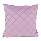 Sierkussen Velvet Cross Lila | 45x45 cm | Velvet/Polyester