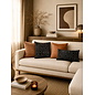 Sierkussen Chenille Flow Zwart | 45 x 45 cm | Velvet/Polyester