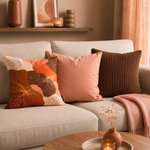 Peach Skin Zalm Roze Kussenhoes | 45x45 cm | Polyester