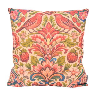 Dekokissen Heritage Bloom Rosa | 45x45 cm | Baumwolle/Leinen