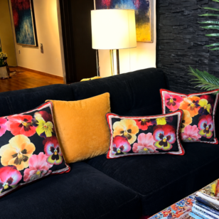 Velvet Flores Kussenhoes | 30x50 cm | Polyester