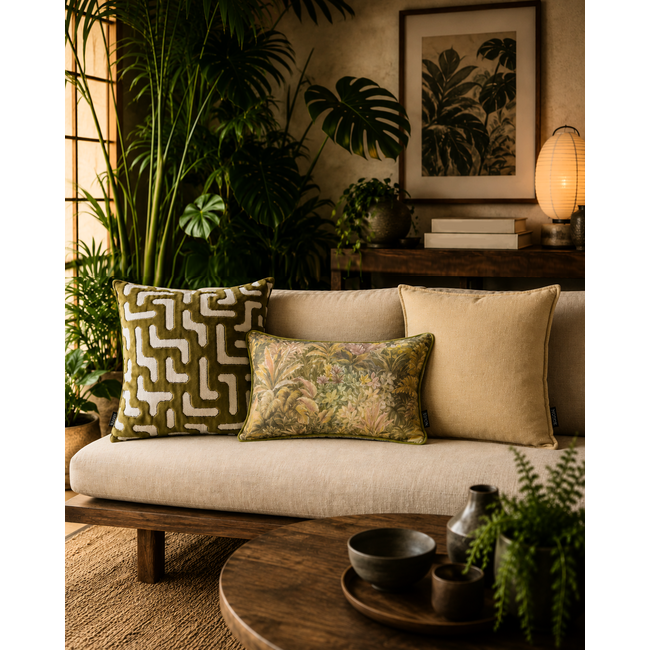 Elegance Groen Kussenhoes | 45x45 cm | Velvet/Polyester
