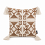NOVÉE Coffee/White Tassle Kussenhoes | 45x45 cm | Polyester