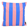 Streep Blauw/Roze Kussenhoes | 45 x 45 cm | Katoen/Polyester