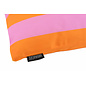 Streep Oranje/Roze Kussenhoes | 45x45 cm | Katoen/Polyester