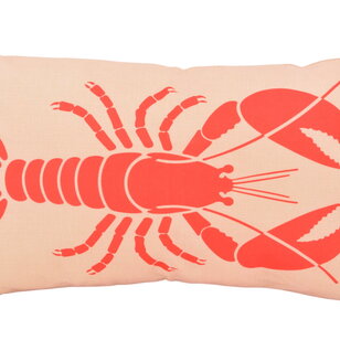 Coastal Lobster Kussenhoes | 30x50 cm | Katoen/Linnen