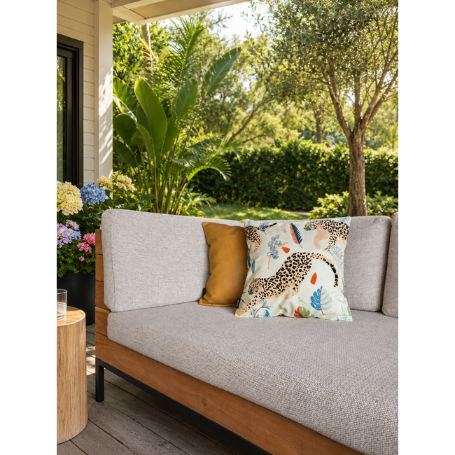 Sierkussen Luipaard Groen - Outdoor | 45 x 45 cm | Katoen/Polyester