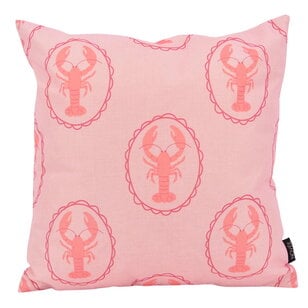 Sierkussen Pink Lobster | 45x45 cm | Katoen/Linnen