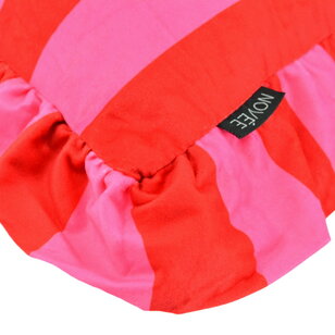 Ruffles Stripe Rood/Roze Kussenhoes | 45x45 cm | Katoen/Polyester