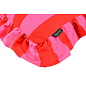 Ruffles Stripe Rood/Roze Kussenhoes | 45x45 cm | Katoen/Polyester
