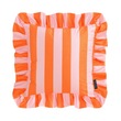 Ruffles Stripe Oranje/Roze Kussenhoes | 45x45 cm | Katoen/Polyester