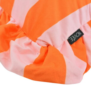 Ruffles Stripe Oranje/Roze Kussenhoes | 45x45 cm | Katoen/Polyester