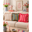 Ruffles Stripe Beige/Creme Kussenhoes | 45x45 cm | Katoen/Polyester