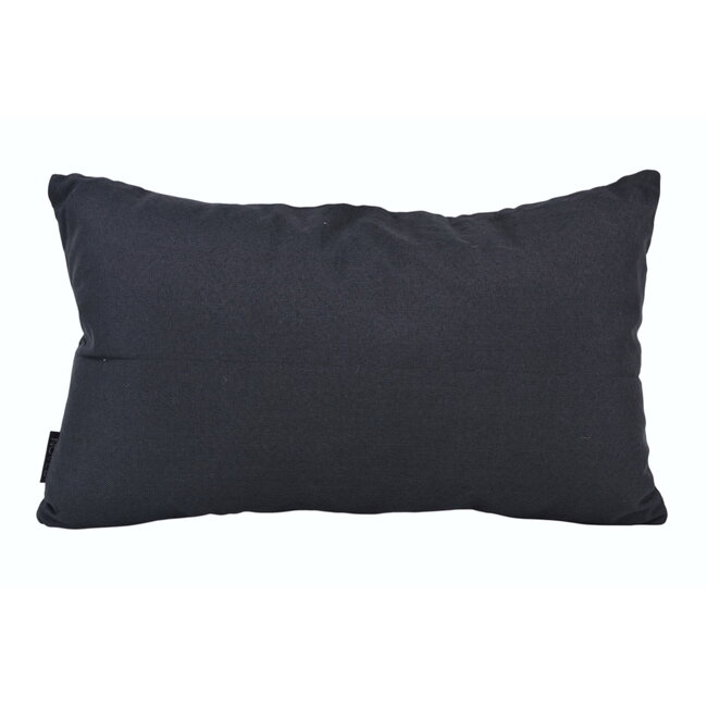 Ibiza Palmboom Zwart Kussenhoes | 30x50 cm | Polyester