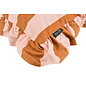 Sierkussen Ruffles Stripe Bruin/Roze | 45x45 cm | Katoen/Polyester