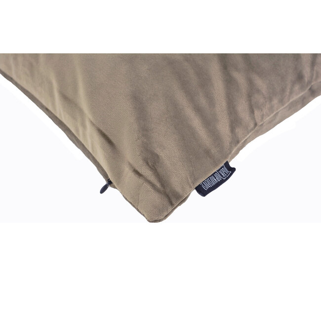 Velvet Taupe Kussenhoes | 45x45 cm | Polyester