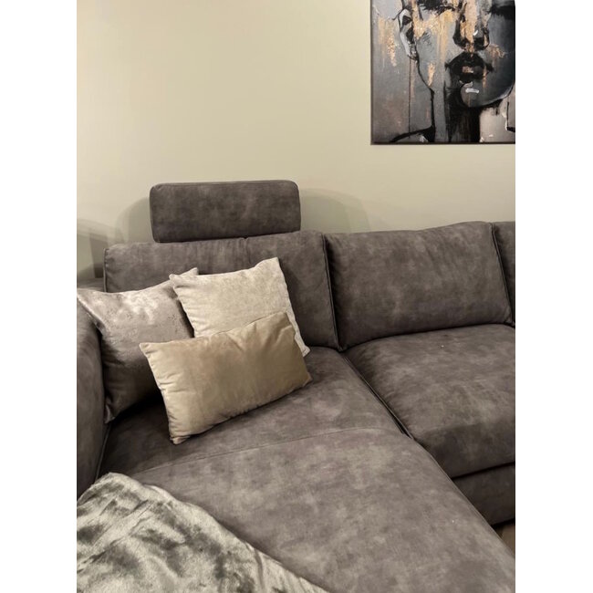 Velvet Taupe Kussenhoes | 45x45 cm | Polyester