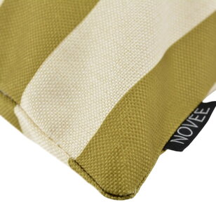 Ela Stripe Cognac Kissenbezug | 45x45 cm | Baumwolle/Leinen - Copy - Copy