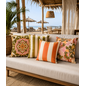 Ela Stripe Cognac Kissenbezug | 45x45 cm | Baumwolle/Leinen - Copy - Copy