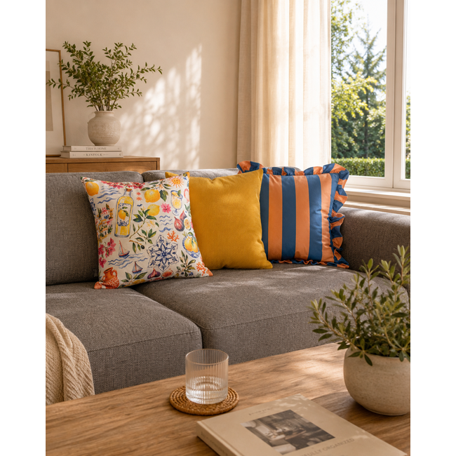 Coco Blau Kissenbezug | 45x45 cm | Corduroy/Polyester - Copy - Copy