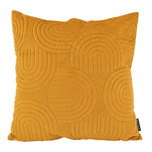 Abstract Velvet Okergeel Kussenhoes | 45x45 cm | Velvet/Polyester