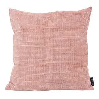 NOVÉE Chenille Stripe Roze Kussenhoes | 45x45 cm | Polyester