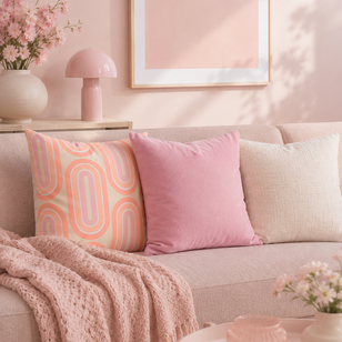 Chenille Stripe Crème Kussenhoes | 45x45 cm | Polyester
