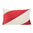 Velvet Swirl Rood/Wit Kussenhoes | 30x50 cm | Polyester
