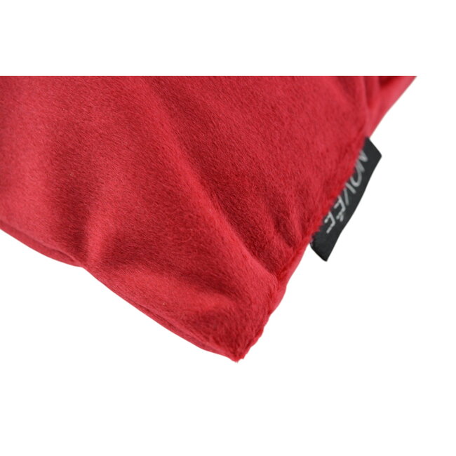 Velvet Swirl Rood/Wit Kussenhoes | 30x50 cm | Polyester