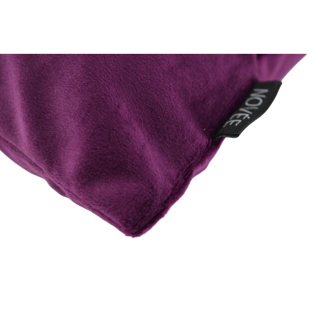 Velvet Swirl Okergeel/Aubergine Kussenhoes | 30x50 cm | Polyester