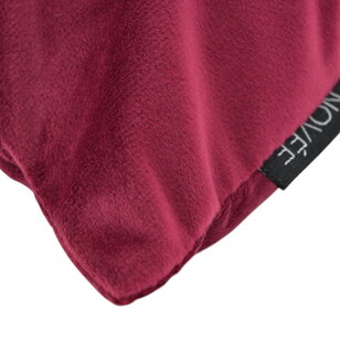 Sierkussen Velvet Swirl Wijnrood/Lichtroze | 30 x 50 cm | Polyester
