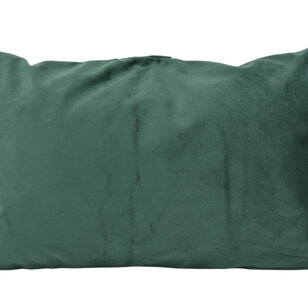 Sierkussen Velvet Swirl Intens Groen/Wit | 30 x 50 cm | Polyester