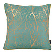 Zinzi Gold/Green Kussenhoes | 45x45 cm | Jacquard/Polyester