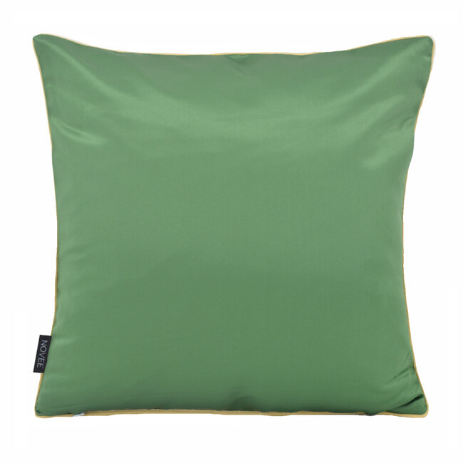 Zinzi Gold/Green Kussenhoes | 45x45 cm | Jacquard/Polyester