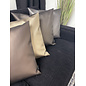 Metallic Gun Metal Kussenhoes | 45x45 cm | PVC/PU Leder