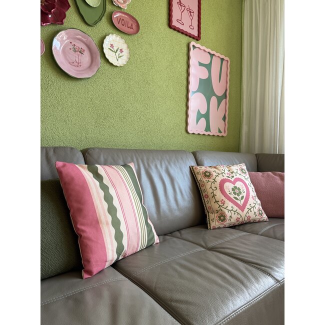 Pretty Stripe Kussenhoes | 45x45 cm | Katoen/Linnen