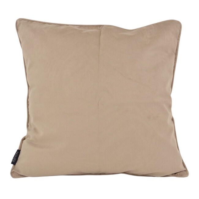 Leopard Taupe/Grijs Kussenhoes | 45x45 cm | Velvet/Polyester