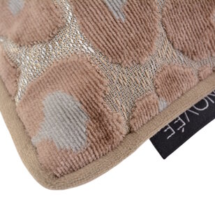 Leopard Taupe/Grijs Kussenhoes | 45x45 cm | Velvet/Polyester