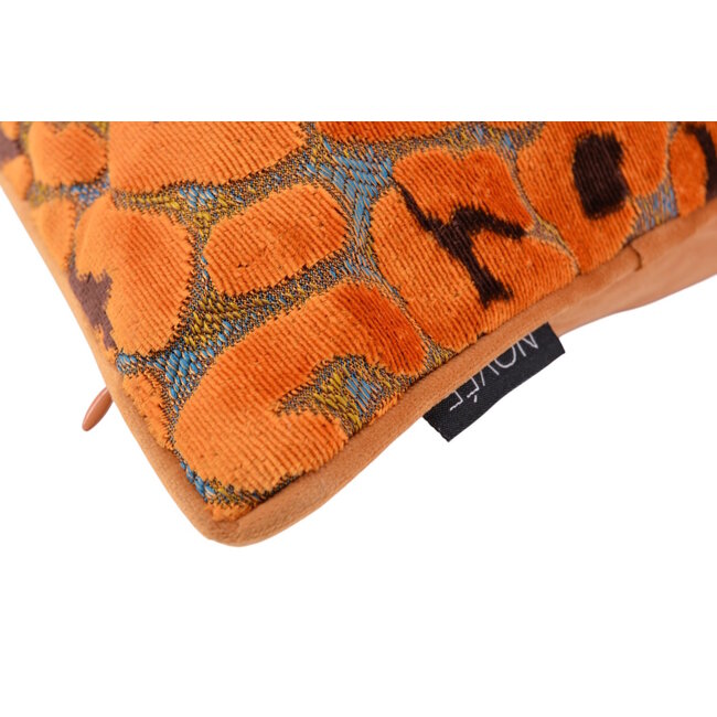 Leopard Terra/Bruin Kussenhoes | 45x45 cm | Velvet/Polyester