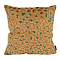 Leopard Goudbruin/Groen Kussenhoes | 45x45 cm | Velvet/Polyester
