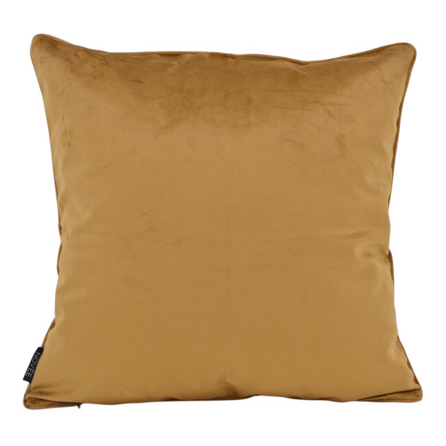 Leopard Goudbruin/Groen Kussenhoes | 45x45 cm | Velvet/Polyester