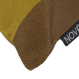 Retro Stripe Olive Kussenhoes | 30x50 cm | Katoen/Linnen