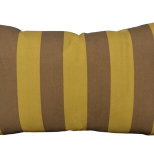 Retro Stripe Olive Kussenhoes | 30x50 cm | Katoen/Linnen