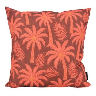 NOVÉE Palm Rouge Kussenhoes | 45x45 cm | Katoen/Linnen