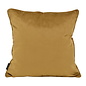 Leopard Bruin/Burgundy Kussenhoes | 45x45 cm | Velvet/Polyester