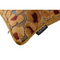 Leopard Bruin/Burgundy Kussenhoes | 45x45 cm | Velvet/Polyester