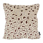 Leopard Crème/Bruin Kussenhoes | 45x45 cm | Velvet/Polyester