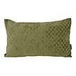 Chenille Checker Groen Kussenhoes | 30x50 cm | Polyester