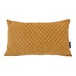 Chenille Checker Oker Kussenhoes | 30x50 cm | Polyester