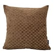 Chenille Checker Bruin Kussenhoes | 45x45 cm | Polyester